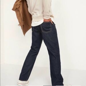 Old Navy Loose Ample Dark Wash 100% Cotton Jeans Size 36W 32L